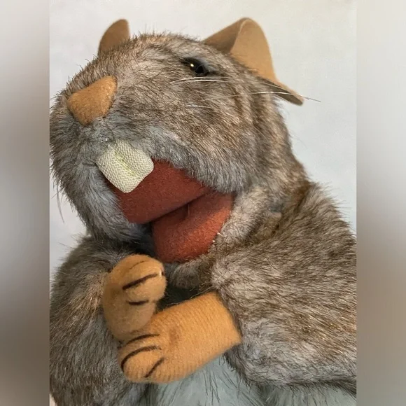 2012 Folkmanis  Puppet Plush Little Mouse Grey 6.5”educational play stuffed toy - Picture 7 of 15